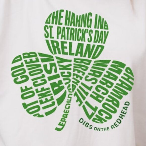 Dibs on the Redhead Shirt, St Patrick Day Shamrock T-Shirt - Picture 2 of 4
